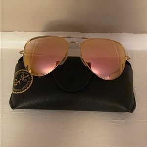 Ray Ban Aviators Pink NWOT